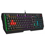 Клавиатура A4Tech Bloody B135N черный USB Multimedia for gamer LED (подставка для запястий) (B135N)