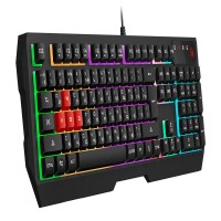 Клавиатура A4Tech Bloody B135N черный USB Multimedia for gamer LED (подставка для запястий) (B135N)