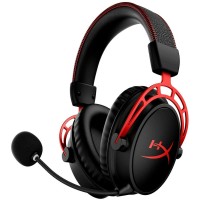 Наушники с микрофоном HyperX Cloud Alpha Wireless (CA002) черный/красный 1.8м мониторные Radio оголовье (4P5D4AA)