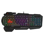 Клавиатура A4Tech Bloody B310N черный USB Multimedia for gamer LED (подставка для запястий) (B310N)