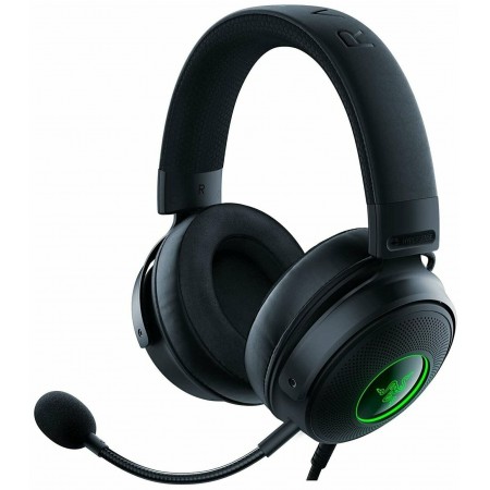 Наушники с микрофоном Razer Kraken V3 HyperSense черный 2м мониторные оголовье (RZ04-03770100-R3M1)