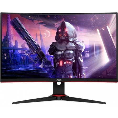 Монитор AOC 23.6" Gaming C24G2AE черный/красный VA LED 16:9 HDMI M/M матовая 250cd 178гр/178гр 1920x1080 165Hz FreeSync Premium VGA DP FHD 3.84кг