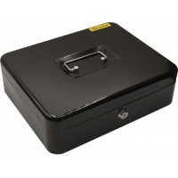 Ящик для денег Silwerhof 90x300x240 черный сталь 1.66кг