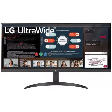 Монитор LG 34" UltraWide 34WP500-B черный IPS LED 21:9 HDMI матовая 250cd 178гр/178гр 2560x1080 75Hz FreeSync FHD 5.9кг