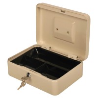 Ящик для денег без номинала Cactus CS-CB-003WT 90x250x180 бежевый сталь 1.367кг