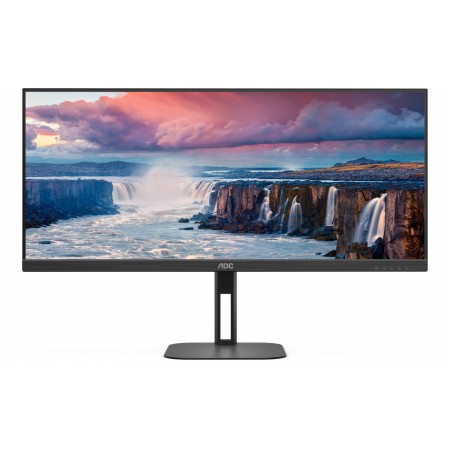 Монитор AOC 34" U34V5C черный VA LED 21:9 HDMI M/M матовая HAS Piv 4000:1 300cd 178гр/178гр 3440x1440 100Hz DP WQ USB 9.14кг