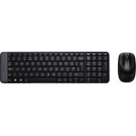 Клавиатура + мышь Logitech MK220 клав:черный мышь:черный USB беспроводная (920-003161)