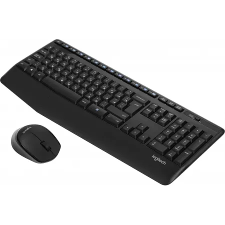 Клавиатура + мышь Logitech MK345 клав:черный мышь:черный USB беспроводная (920-006489)