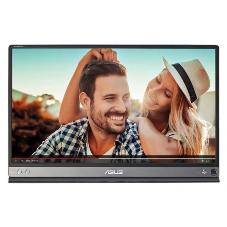 Монитор Asus 15.6" ZenScreen MB16AP темно-серый IPS LED 16:9 глянцевая 220cd 178гр/178гр 1920x1080 60Hz FHD USB 0.86кг