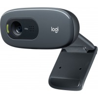 Камера Web Logitech HD Webcam C270 черный 0.9Mpix (1280x720) USB2.0 с микрофоном (960-000999)