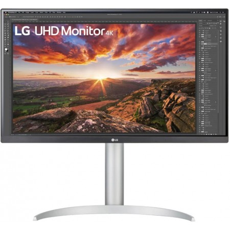 Монитор LG 27" UltraFine 27UP850N-W черный IPS LED 16:9 HDMI M/M матовая HAS Piv 400cd 178гр/178гр 3840x2160 60Hz DP 4K USB 5.9кг