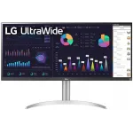 Монитор LG 34" UltraWide 34WQ650-W черный IPS LED 1ms 21:9 HDMI M/M матовая HAS 400cd 178гр/178гр 2560x1080 100Hz FreeSync DP 2K USB 7.9кг