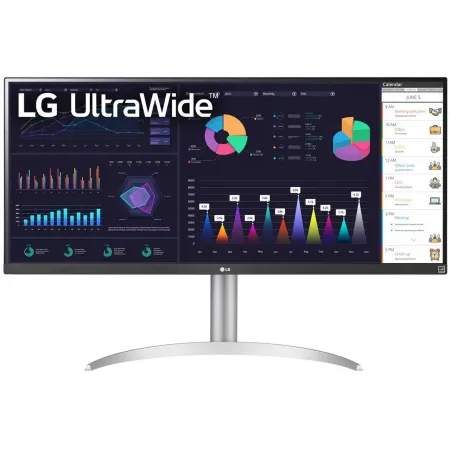 Монитор LG 34" UltraWide 34WQ650-W черный IPS LED 1ms 21:9 HDMI M/M матовая HAS 400cd 178гр/178гр 2560x1080 100Hz FreeSync DP 2K USB 7.9кг