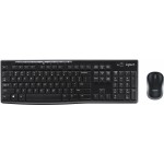 Клавиатура + мышь Logitech MK270 клав:черный мышь:черный USB беспроводная Multimedia (920-004509)