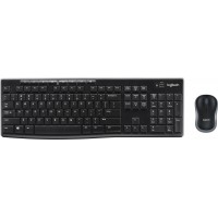 Клавиатура + мышь Logitech MK270 клав:черный мышь:черный USB беспроводная Multimedia (920-004509)