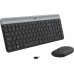 Клавиатура + мышь Logitech MK470 клав:черный/серый мышь:черный USB беспроводная slim (920-009204)