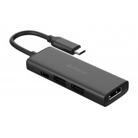 Разветвитель USB-C A4Tech DST-40C 2порт. серый