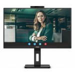 Монитор AOC 23.8" 24P3QW черный IPS LED 16:9 HDMI M/M Cam матовая HAS Piv 300cd 178гр/178гр 1920x1080 75Hz DP FHD 3.35кг