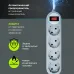 Сетевой фильтр Defender ES Lite 1.8м (4 розетки) серый (коробка)
