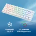 Клавиатура Оклик K763W механическая белый USB беспроводная BT/Radio Multimedia for gamer LED (1920562)