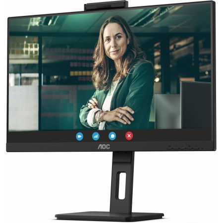 Монитор AOC 27" Pro Q27P3QW черный IPS LED 16:9 HDMI M/M Cam матовая HAS Piv 1000:1 350cd 178гр/178гр 2560x1440 75Hz DP QHD USB 6.6кг