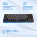 Клавиатура Оклик K615X механическая серый/серебристый USB slim Multimedia for gamer LED (1934413)