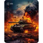 Коврик для мыши Cactus Burning tank 300x250x3мм (CS-MP-D04M)