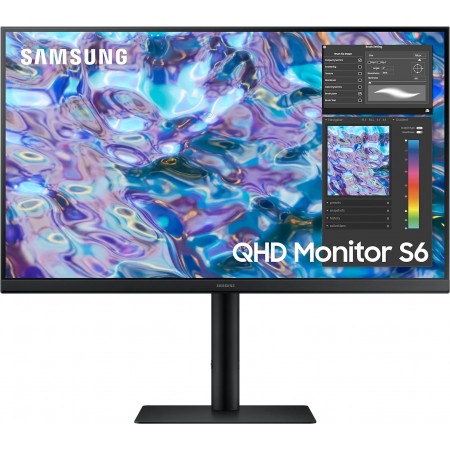 Монитор Samsung 27" LS27B610EQIXCI черный IPS LED 16:9 HDMI матовая HAS Piv 1000:1 300cd 178гр/178гр 2560x1440 75Hz FreeSync DP 2K 5.4кг