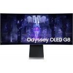 Монитор Samsung 34" Odyssey OLED G8 S34BG850SI серебристый OLED LED 21:9 M/M полуматовая HAS 250cd 178гр/178гр 3440x1440 175Hz FreeSync Premium Ultra WQHD USB 7.5кг