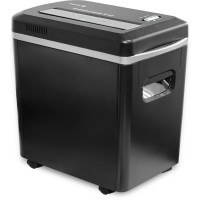 Шредер Heleos УМ22-5 черный (секр.P-5) фрагменты 10лист. 22лтр. скрепки скобы пл.карты CD