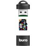 Устройство чтения карт памяти USB2.0 Buro BU-CR-200 черный