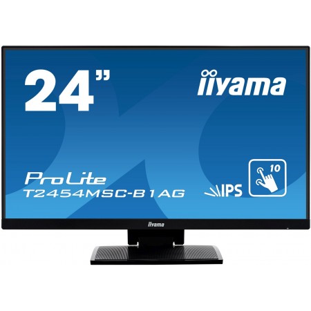 Монитор Iiyama 23.8" ProLite T2454MSC-B1AG черный IPS 4ms 16:9 HDMI M/M матовая HAS 1000:1 250cd 178гр/178гр 1920x1080 60Hz VGA FHD USB Touch 5.5кг