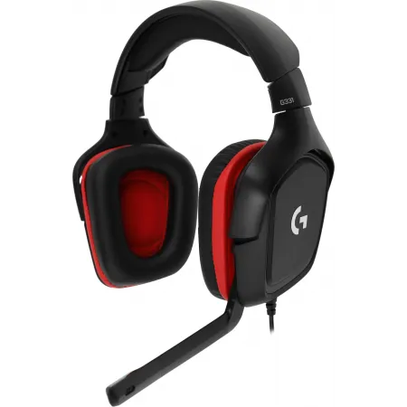 Наушники с микрофоном Logitech G331 черный/красный 2м мониторные оголовье (981-000758)