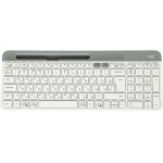 Клавиатура Logitech K580 белый/серебристый USB беспроводная BT/Radio slim Multimedia (920-010623)