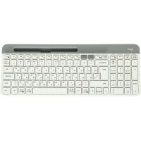 Клавиатура Logitech K580 белый/серебристый USB беспроводная BT/Radio slim Multimedia (920-010623)
