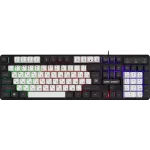 Клавиатура Defender Dark Knight GK-077 белый/черный USB Multimedia for gamer LED (45078)