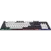Клавиатура Defender Dark Knight GK-077 белый/черный USB Multimedia for gamer LED (45078)