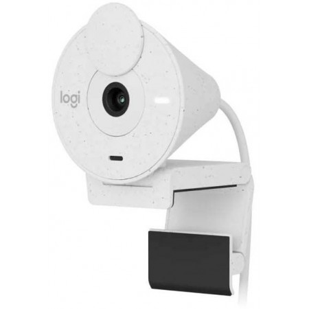 Камера Web Logitech HD Webcam Brio 300 белый 2Mpix (1920x1080) USB Type-C с микрофоном (960-001442)