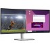 Монитор Dell 34" S3423DWC серебристый/черный VA LED 5ms 21:9 HDMI M/M матовая HAS 300cd 178гр/178гр 3440x1440 100Hz FreeSync DP WQ USB 10.38кг