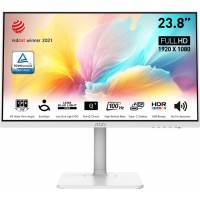 Монитор MSI 23.8" Modern MD2412PW белый IPS LED 1ms 16:9 HDMI M/M матовая HAS Piv 300cd 178гр/178гр 1920x1080 100Hz FreeSync FHD USB 4.65кг