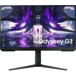 Монитор Samsung 27" Odyssey G3 S27AG320NI черный VA LED 1ms 16:9 HDMI полуматовая HAS Piv 250cd 178гр/178гр 1920x1080 165Hz FreeSync Premium DP 4.8кг