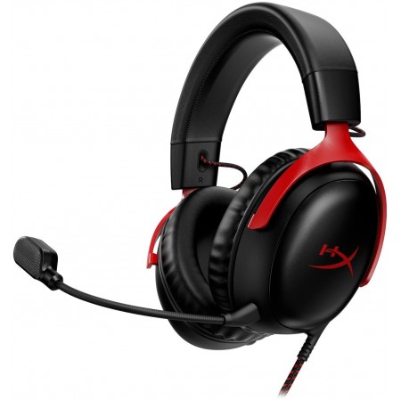 Наушники с микрофоном HyperX Cloud III черный/красный 1.2м мониторные оголовье (727A9AA)