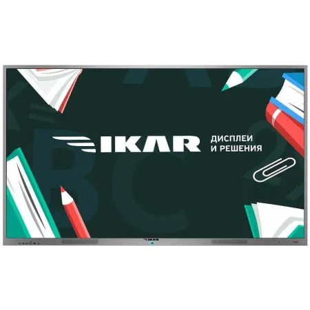 Панель Ikar 65" ИП 65-214-410 черный IPS LED 8ms 16:9 DVI HDMI M/M матовая 1200:1 400cd 178гр/178гр 3840x2160 VGA DP SPDIF UHD USB 51кг (RUS)