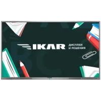 Панель Ikar 75" ИП 75-214-410 черный IPS LED 8ms 16:9 DVI HDMI M/M матовая 1200:1 400cd 178гр/178гр 3840x2160 VGA DP SPDIF UHD USB 70кг (RUS)