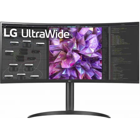 Монитор LG 34" UltraWide 34WQ75C-B черный IPS LED 21:9 HDMI M/M матовая HAS 300cd 178гр/178гр 3440x1440 60Hz FreeSync DP USB 8.6кг