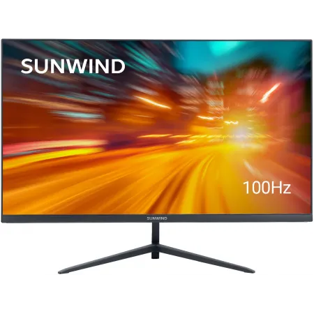 Монитор SunWind 23.8" SM-24FV222 черный VA 5ms 16:9 HDMI матовая 250cd 178гр/178гр 1920x1080 100Hz FreeSync VGA FHD 2.79кг