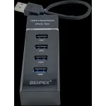 Разветвитель USB 3.0 BHP-P104 4порт. черный