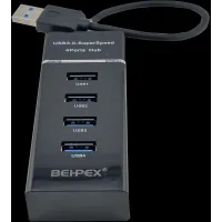 Разветвитель USB 3.0 BHP-P104 4порт. черный
