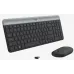 Клавиатура + мышь Logitech MK470 клав:графитовый/светло-серый мышь:графитовый USB беспроводная slim (920-009180)
