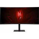 Монитор Acer 34" Nitro XV345CURV3bmiphuzx черный VA LED 1ms 21:9 HDMI M/M матовая HAS Piv 300cd 178гр/178гр 3440x1440 180Hz FreeSync Premium DP Quad 2K (1440p) USB 7.96кг
